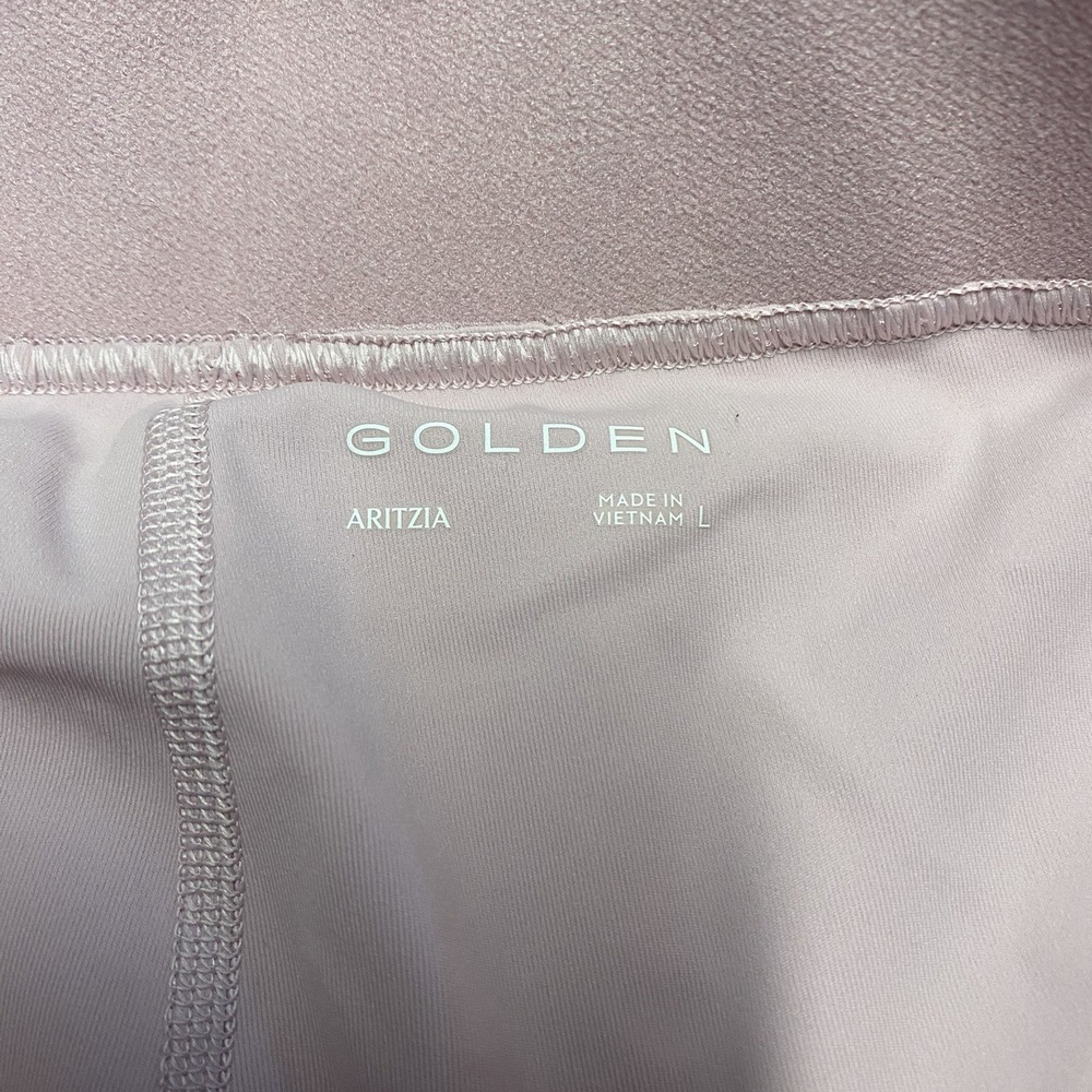 Aritzia Golden Tennis Skirt Large Pink Lined Pleated Skort Active Movetech Micro - Picture 2 of 8